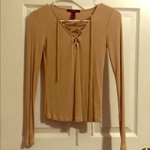 Tan long sleeve size small